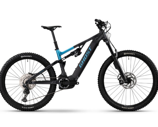 GHOST E-ASX ABS Shadowed Slate/Light Navy Blue Glossy