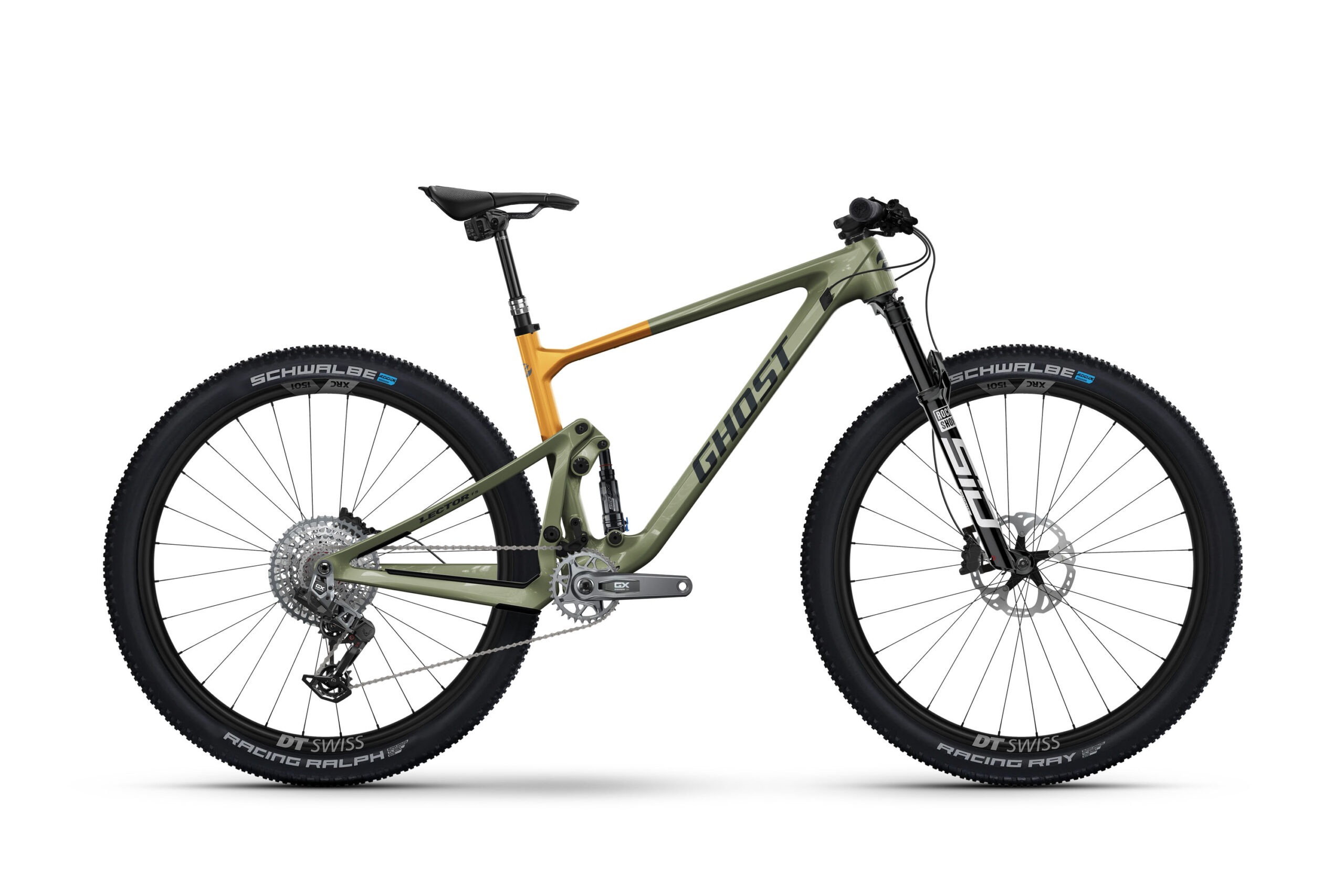 GHOST Lector FS Pro Olive Grey/Amber Blaze Glossy