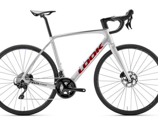 LOOK 765 Optimum 2 105 Metallic Silver/True Blood / Shimano WH-RS171